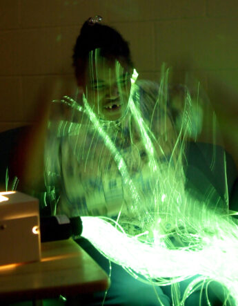 Fiber Optics Help Mentally Challenged Relax and Focus