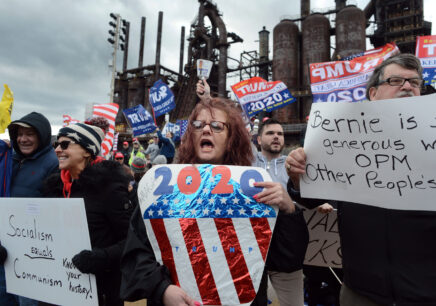 Bernie Sanders Speaks at Steel Stacks Town Hall in Bethlehem