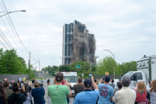 Bethlehem Steel's Landmark Martin Tower Is Imploded
