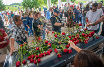 Veteran's Funeral Attended By Hundreds